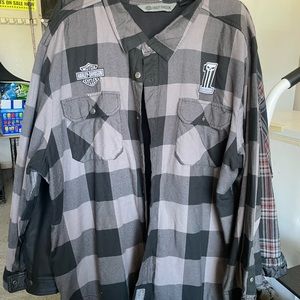 Harley Davidson Shirt Long Sleeve Flannel 3xl